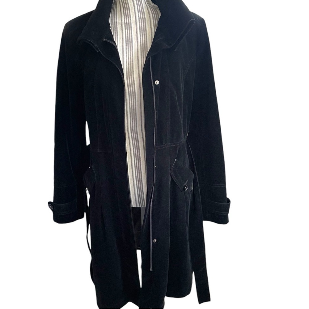 Gallery velvet coat size M,washable, bubble like skirt, vintage? Excellent shape - Picture 8 of 13